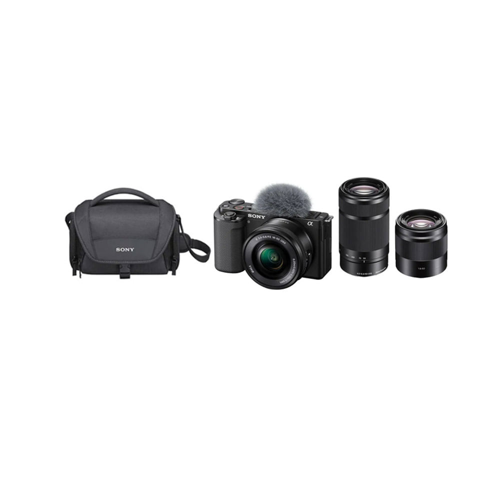 Kit: LCS-U21 + SEL55210 + SEL50F18 + ZV-E10L | Sony Store Peru